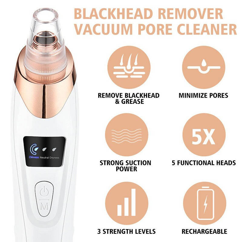 Nettoyant facial portable à aspiration douce
