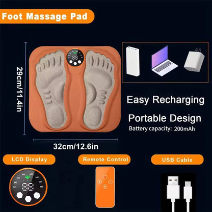 Masseur de pieds électronique compact avec télécommande
