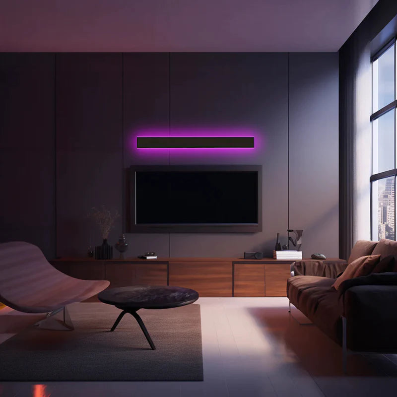Applique murale LED verticale pour extérieur, 12-59 pouces, aluminium, étanche IP65, noire, pour porche, entrée, allée, jardin, mur, chemin, maison moderne