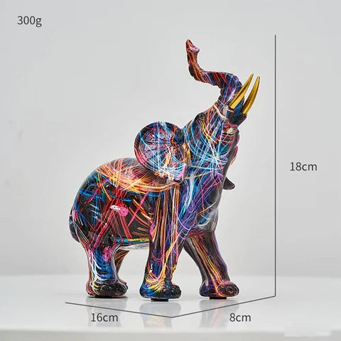 ColorTusks – Graffiti Elephant Figurine