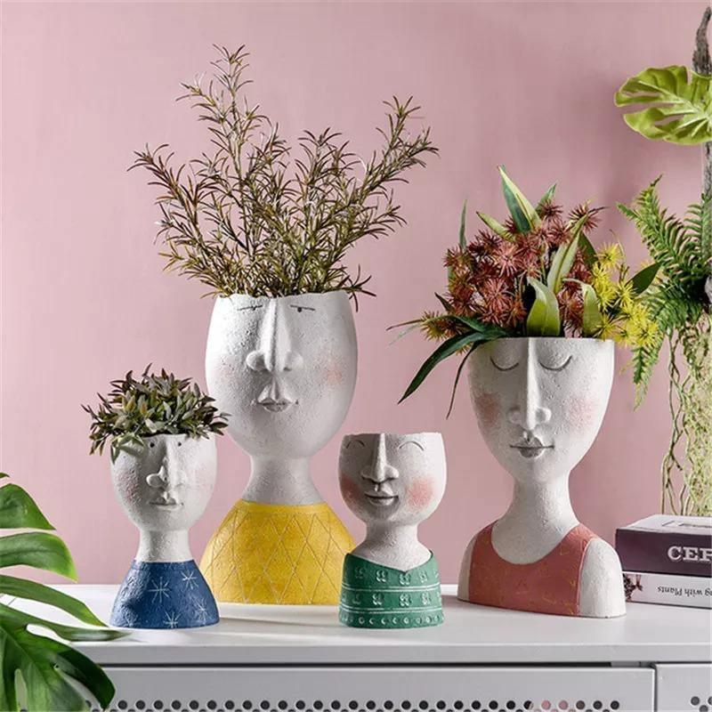Persona Caricature Sculpture Pot