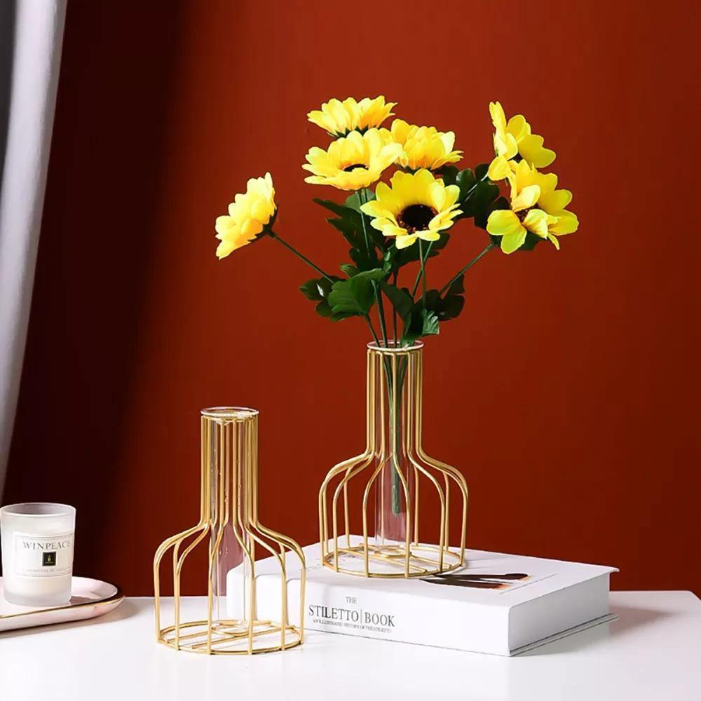 Vase with Test Tube and Iron Stand