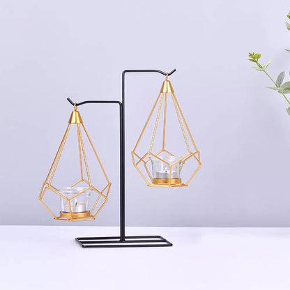 Aetheria Lantern - Iron Candle Holder