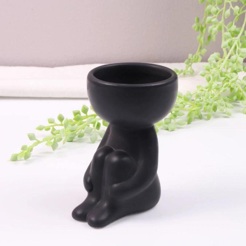 Petite Person Clay Succulent Planter