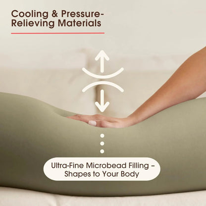 Ortekor ComfortNest | Oreiller de grossesse réglable pour tout le corps avec housse amovible | Soutien ergonomique pour un meilleur sommeil