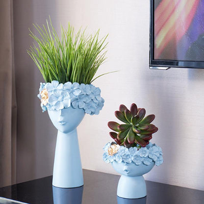Vibrant Floral Tiara Container
