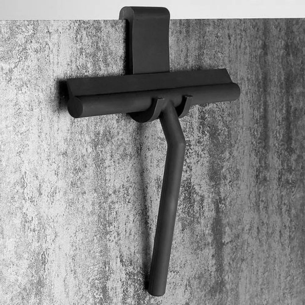 Silicone Bathroom Squeegee for Glass Shower Doors, Mirrors & Tile – Streak-Free Wiper with Ergonomic Handle for Daily Water Removal
