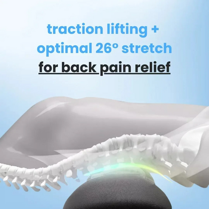Lumbar Support Cushion with Heat & Vibration Therapy for Lower Back Pain, Sciatica Relief & Spine Alignment at Home or Office