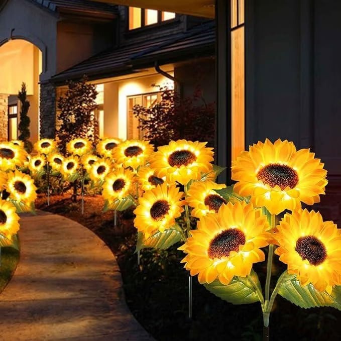 Solar LED Sunflower Garden Lights