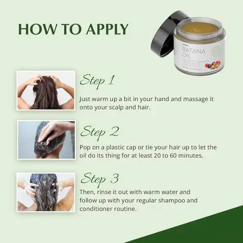 Huile de Batana Naturelle pour des Cheveux et un Cuir Chevelu Sains