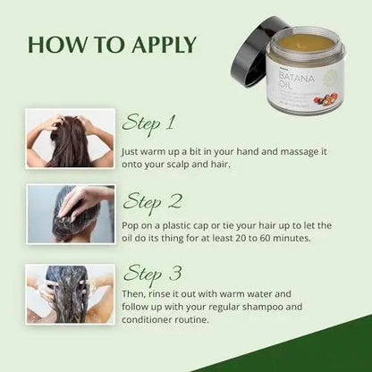 Huile de Batana Naturelle pour des Cheveux et un Cuir Chevelu Sains