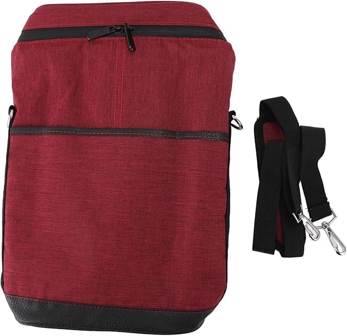 Padded Two-Bottle Wine Carrier Bag with Shoulder Strap for Picnics Parties Outdoor Travel Beach Dinner Events Wine Tastings Gifts
