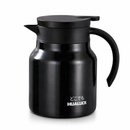Vacuum Insulated Tea Carafe 27 oz with Removable Infuser – Double-Wall Stainless Steel Hot & Cold Beverage Server for Loose Leaf Tea Coffee