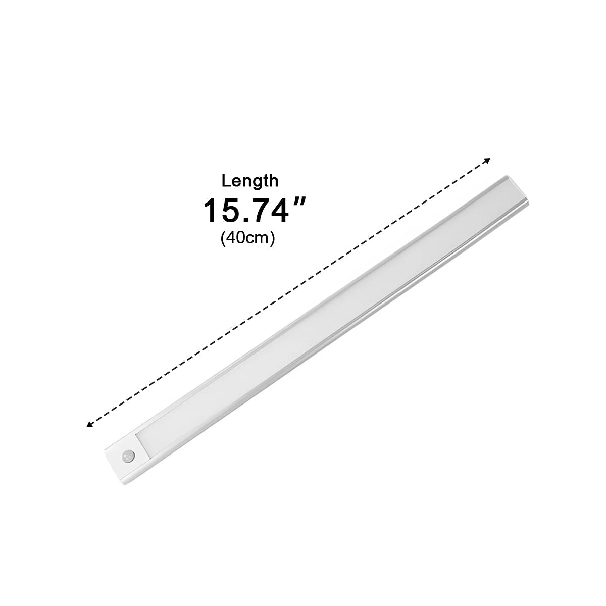 Lampe LED à détecteur de mouvement pour sous-meuble, rechargeable par USB, barre fine en aluminium pour cuisine, placard, garde-manger, couloir, 3 températures de couleur, sans fil