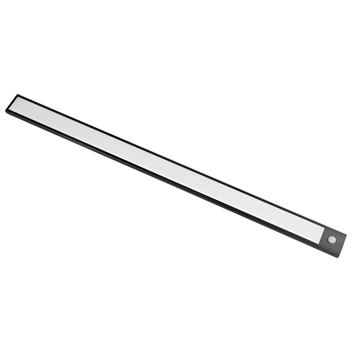 Lampe LED à détecteur de mouvement pour sous-meuble, rechargeable par USB, barre fine en aluminium pour cuisine, placard, garde-manger, couloir, 3 températures de couleur, sans fil