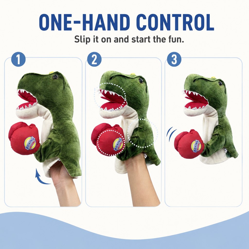 Ortekor Interactive Boxing Pet Puppet for Indoor Play – Squeeze-to-Punch Sound Toy for Bored Dogs & Cats