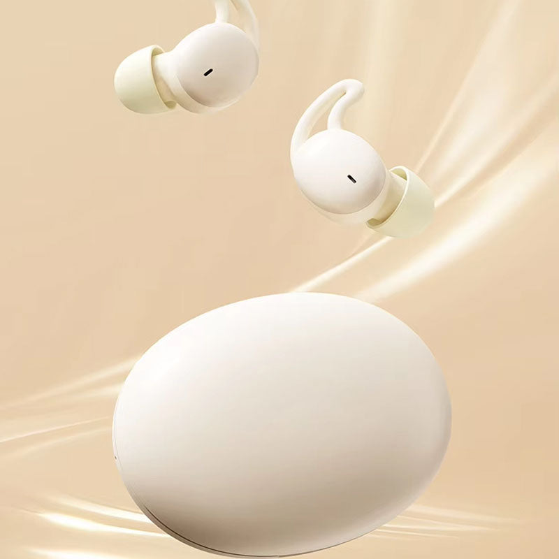Sleep Earbuds with Passive Noise Isolation – Side Sleeper Comfort Design, 5-Hour Battery, Bluetooth 5.3, Touch Controls, Soft Silicone Fit