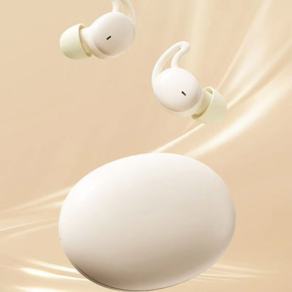 Sleep Earbuds with Passive Noise Isolation – Side Sleeper Comfort Design, 5-Hour Battery, Bluetooth 5.3, Touch Controls, Soft Silicone Fit
