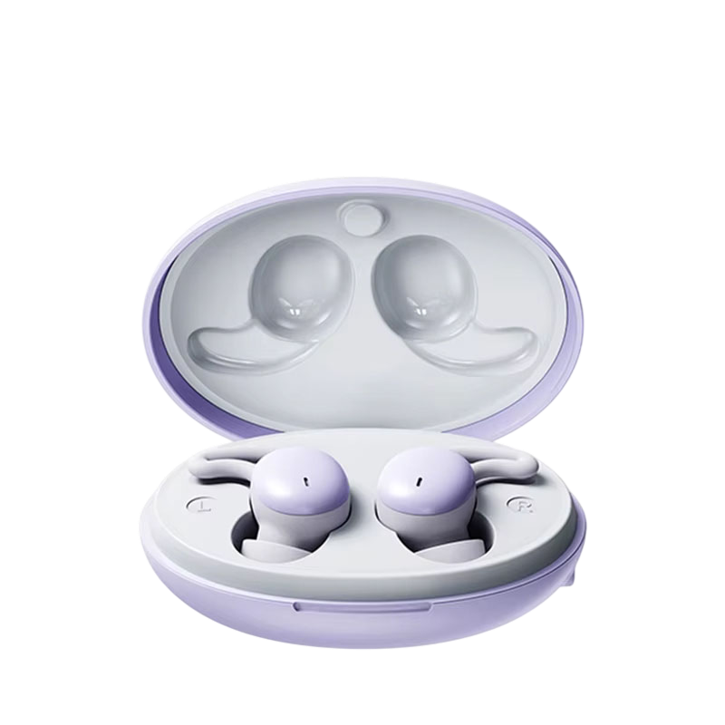 Sleep Earbuds with Passive Noise Isolation – Side Sleeper Comfort Design, 5-Hour Battery, Bluetooth 5.3, Touch Controls, Soft Silicone Fit
