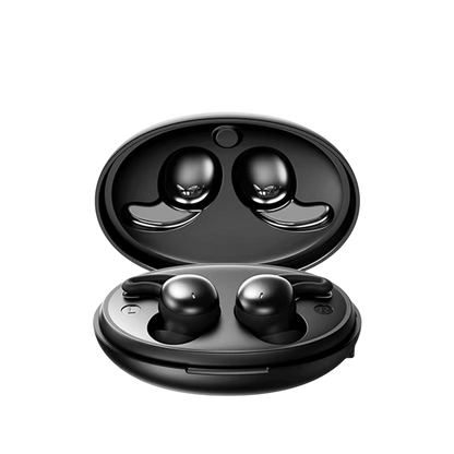Sleep Earbuds with Passive Noise Isolation – Side Sleeper Comfort Design, 5-Hour Battery, Bluetooth 5.3, Touch Controls, Soft Silicone Fit