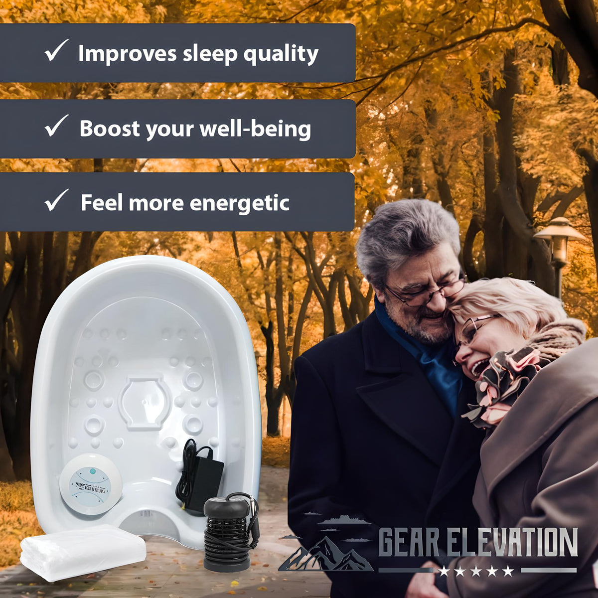 Ionic Foot Spa System for Home Wellness and Relaxation – Professional Detox Bath with Array