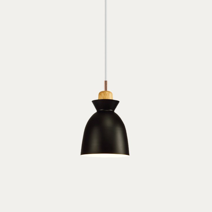 Wooden Hanging Light Fixture 11 inch E27 Socket Modern Nordic Ceiling Lamp for Bedroom Living Room Dining Area Kitchen Island Entryway Hallw