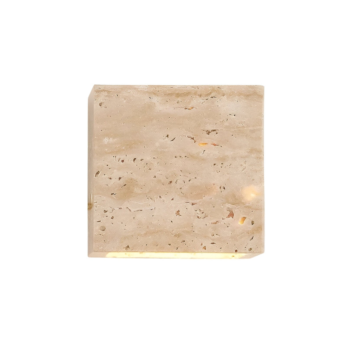 Outdoor LED Sconce Natural Stone Up-Down Light Waterproof Garden Wall Mount Fixture for Patio Entryway Facade 6.3 Inch Travertine Exterior L
