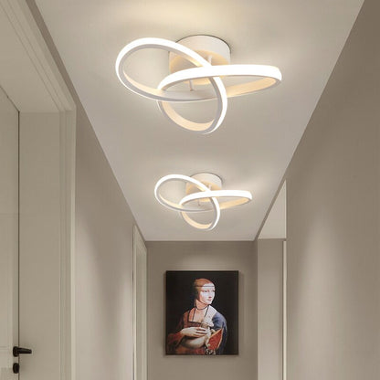 Adjustable LED Ceiling Light with Rotating Arms – Dimmable Modern Flush Mount Fixture for Living Room, Bedroom, Office & Kitchen