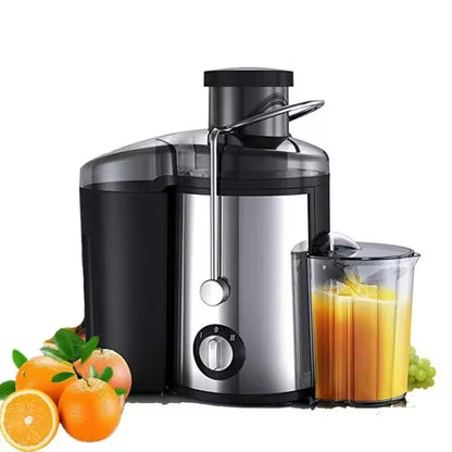 High-Power Centrifugal Juice Extractor with Wide-Mouth Feeder & 2-Speed Control for Whole Fruits & Vegetables – 800W Motor