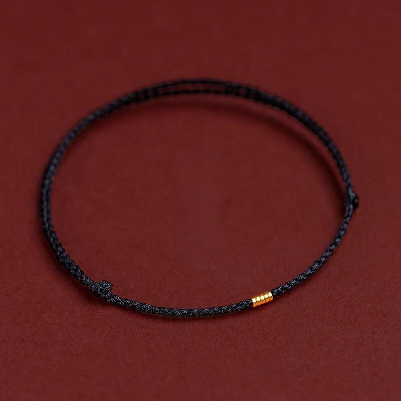 Adjustable Red String Bracelet with Protective Beads for Spiritual Defense & Good Luck Charm | Handcrafted Cord Jewelry