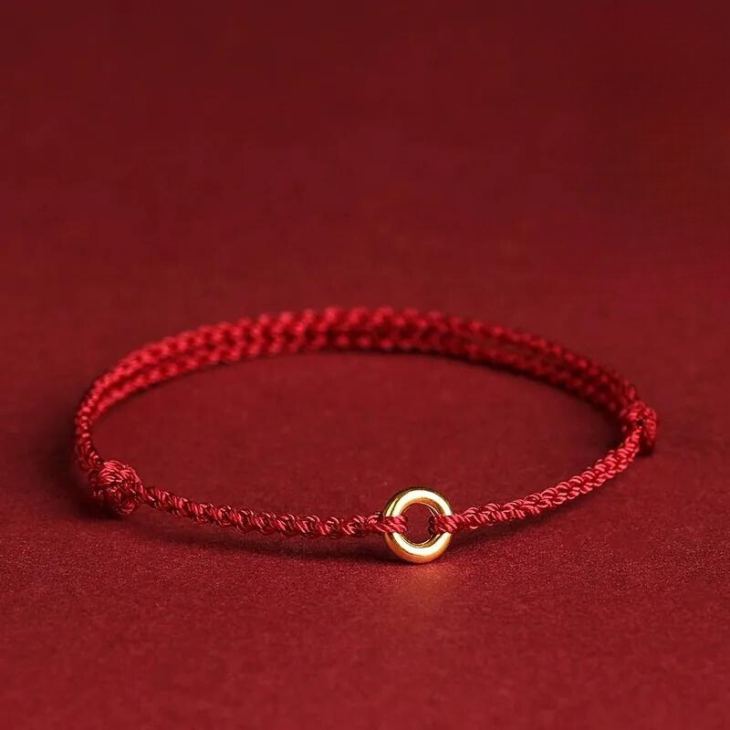 Adjustable Red String Bracelet with Protective Beads for Spiritual Defense & Good Luck Charm | Handcrafted Cord Jewelry