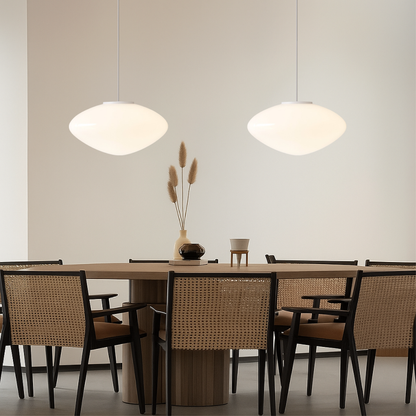 Modern Nordic Pendant Light with LED – Adjustable Height Metal & Glass Ceiling Lamp for Kitchen Island, Dining Room, Living Room