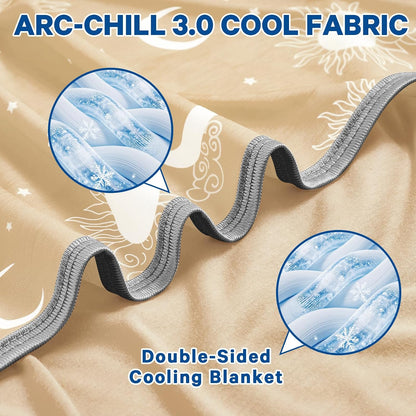 Confort douillet | Couverture rafraîchissante en tissu double face | Couverture d'été légère pour les dormeurs ayant chaud et les voyages
