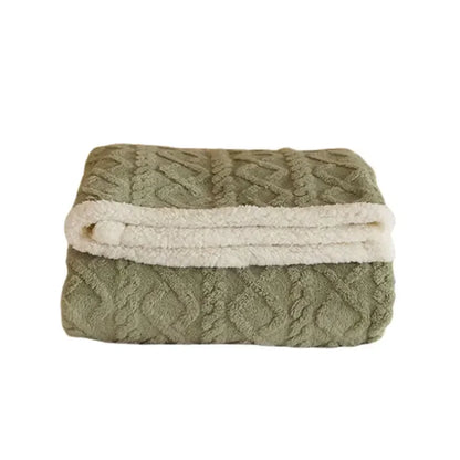 Couverture polaire Sherpa pelucheuse pour l'hiver — Jeté ultra-doux double face pour lit et canapé, couverture en microfibre lavable en machine, confortable