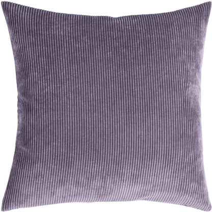 Ribbed Velvet-Look Pillow Cover Square Throw Cushion Case Soft Textured Home Decor for Couch Sofa Bedroom Living Room