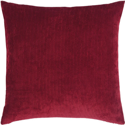 Ribbed Velvet-Look Pillow Cover Square Throw Cushion Case Soft Textured Home Decor for Couch Sofa Bedroom Living Room