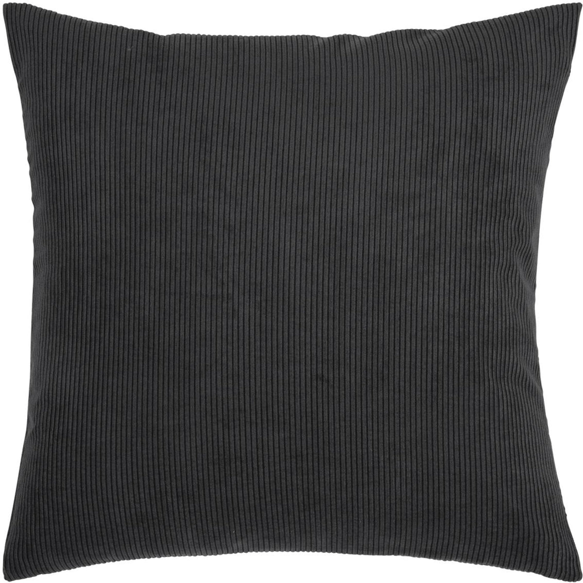 Ribbed Velvet-Look Pillow Cover Square Throw Cushion Case Soft Textured Home Decor for Couch Sofa Bedroom Living Room