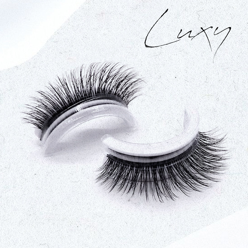 Self-Adhesive False Eyelashes – Reusable, No Glue Required, Water-Resistant with Natural Volume for Everyday & Special Occasions