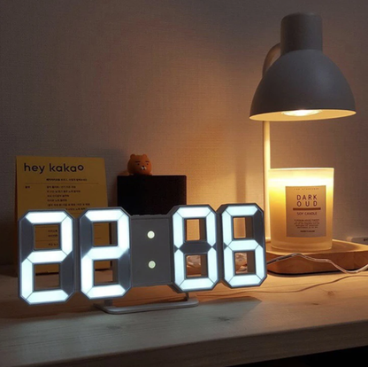 Digital LED Alarm Clock with Temperature Display & Color-Changing Backlight for Bedroom Desk