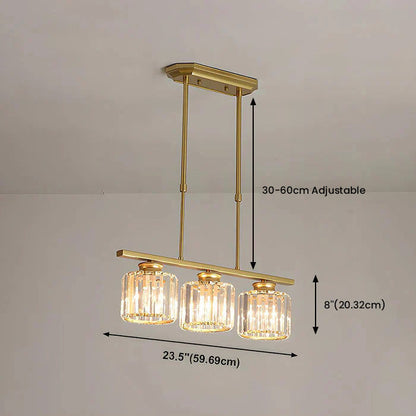 Multi-Light Overhead Fixture with Clear Glass Globes for Dining Tables & Islands – Adjustable Drop, Black Metal Frame, E27 Socket – Contempo