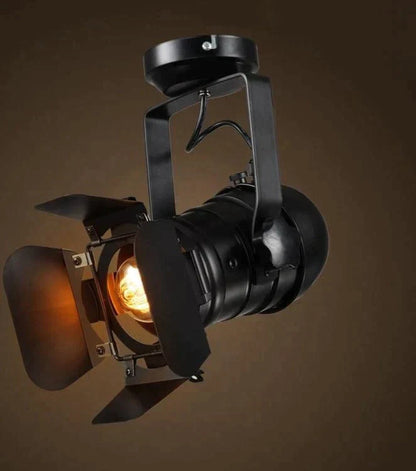 Vintage Industrial Metal Ceiling Spotlight with E27 Socket for Living Room, Bedroom, Dining Room
