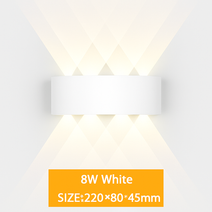 Modern LED Wall Light Up Down Indoor Outdoor Aluminum Sconce Waterproof IP65 for Bedroom Hallway Patio Garden Stairway
