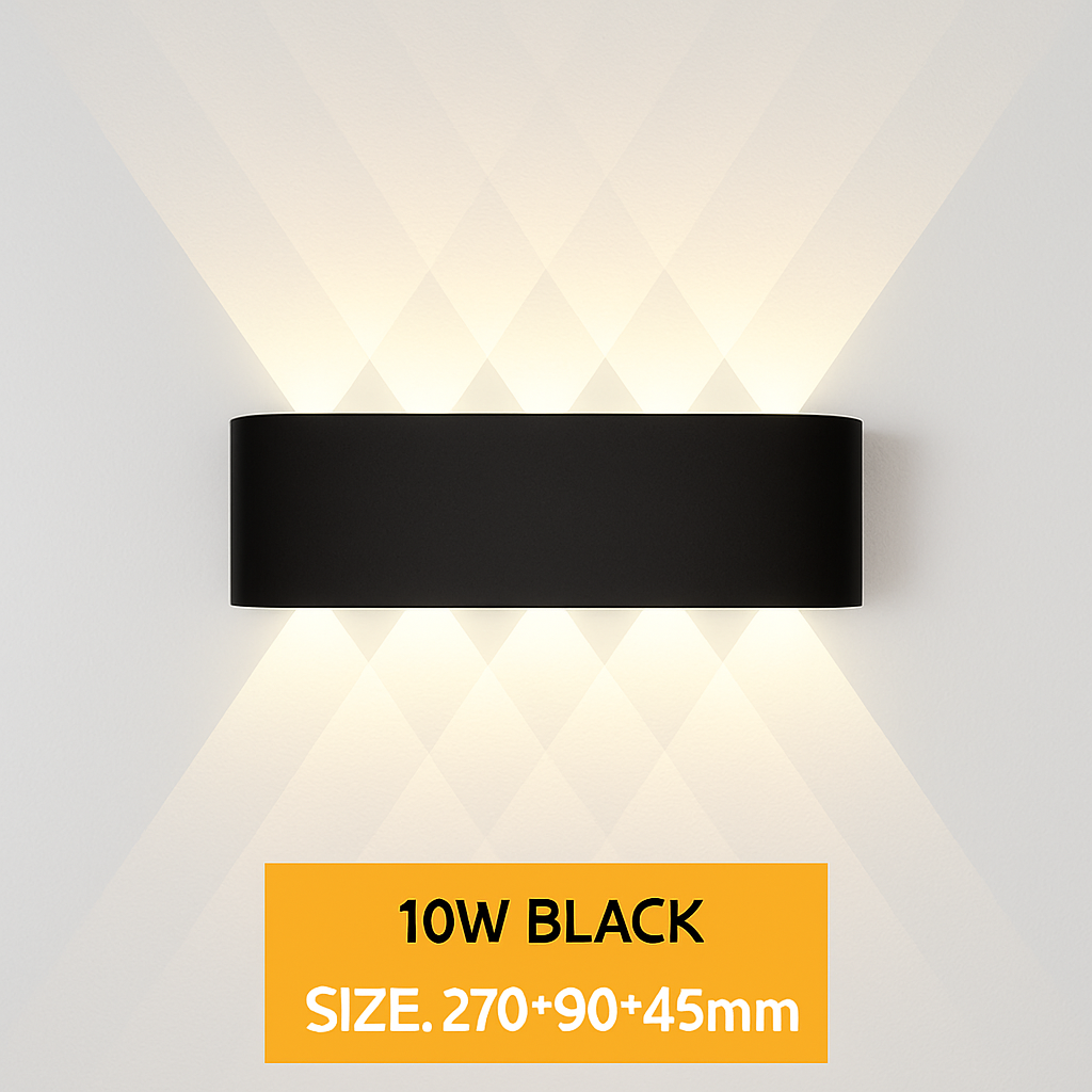 Modern LED Wall Light Up Down Indoor Outdoor Aluminum Sconce Waterproof IP65 for Bedroom Hallway Patio Garden Stairway