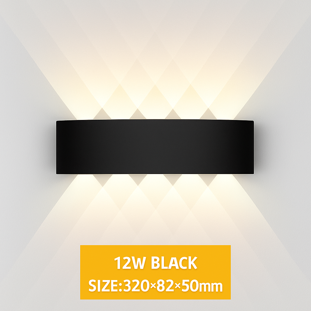 Modern LED Wall Light Up Down Indoor Outdoor Aluminum Sconce Waterproof IP65 for Bedroom Hallway Patio Garden Stairway