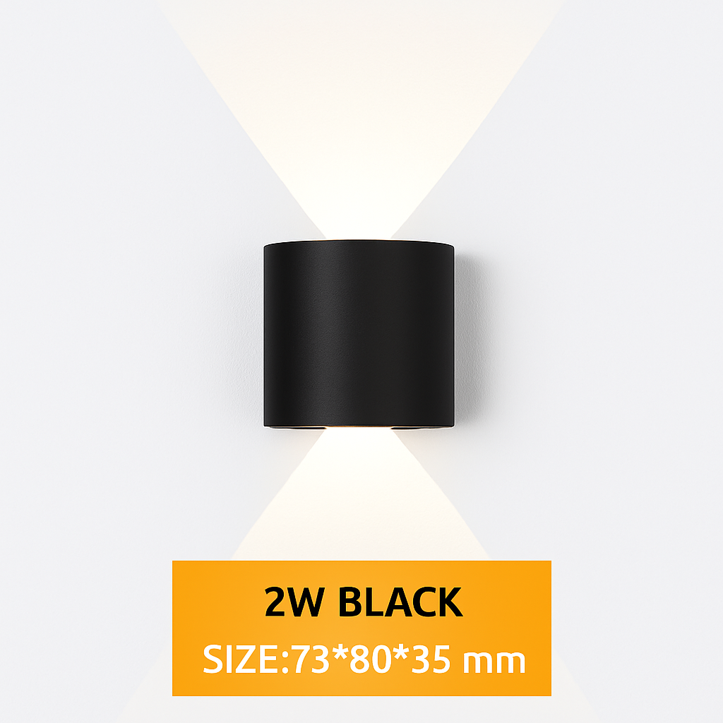 Modern LED Wall Light Up Down Indoor Outdoor Aluminum Sconce Waterproof IP65 for Bedroom Hallway Patio Garden Stairway
