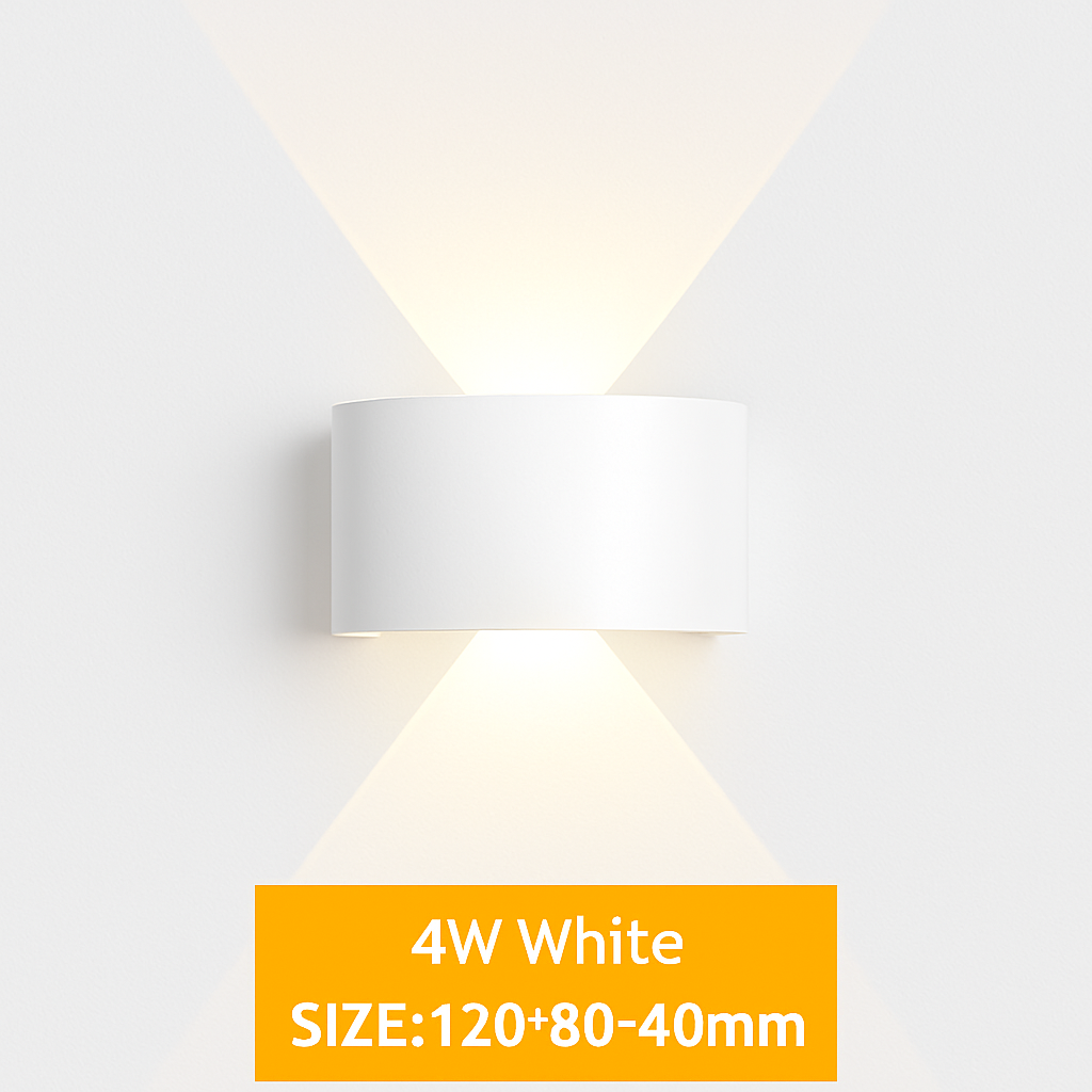 Modern LED Wall Light Up Down Indoor Outdoor Aluminum Sconce Waterproof IP65 for Bedroom Hallway Patio Garden Stairway