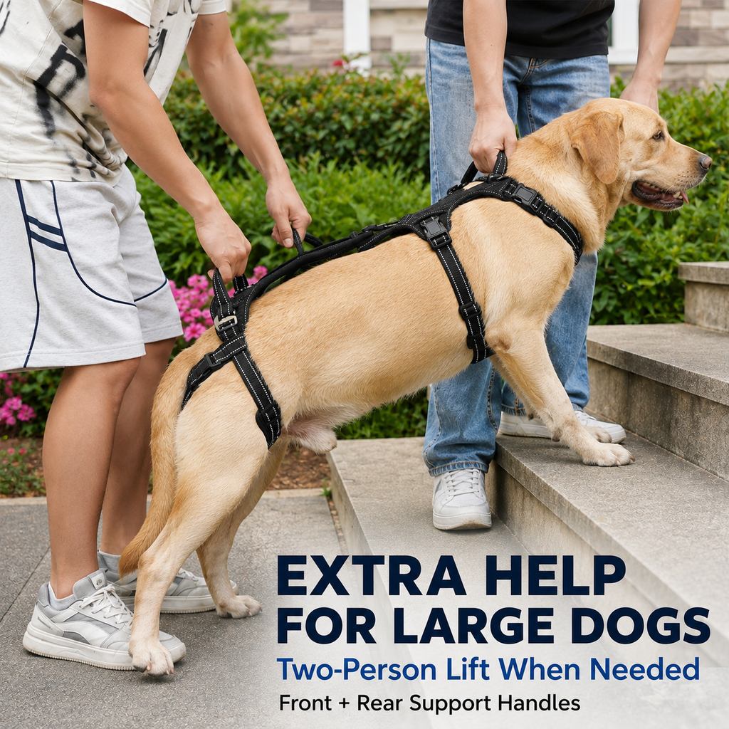 Ortekor Full Body Dog Lift Harness for Stairs & Car - Mobility Support for Weak Hind Legs