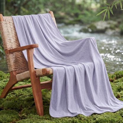 Confort douillet | Couverture rafraîchissante d'été en rayonne de bambou pour les dormeurs qui ont chaud | Jeté léger pour les voyages et l'extérieur