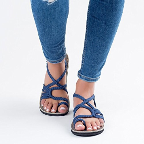 Women's Slip-On Flat Sandals with Cushioned Footbed for Summer Walking & Vacation Wear