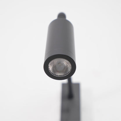Flexible Gooseneck LED Reading Sconce 14 in Aluminum Indoor Wall Light for Bedroom Hallway Study Modern Task Lighting Push Button Switch